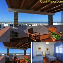 Estudio con terraza en zona tranquila