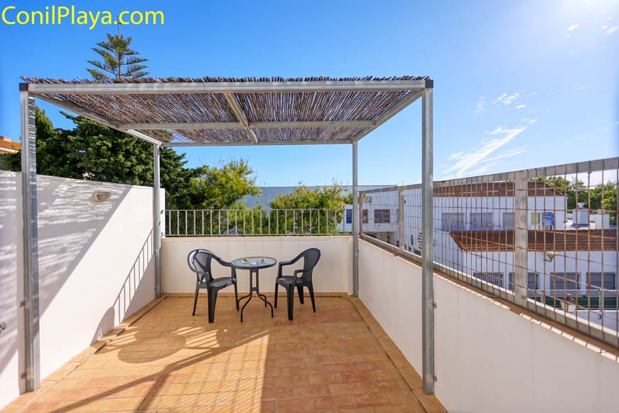 terraza del apartamento en Conil