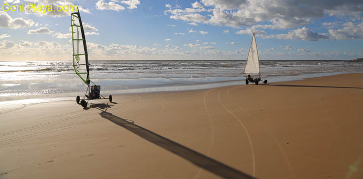 carrovela, windsurf sobre ruedas