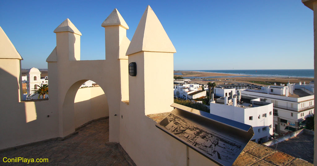 Conil visto desde lo alto de la torre de Guzman.