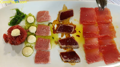 Atun rojo de almadraba crudo