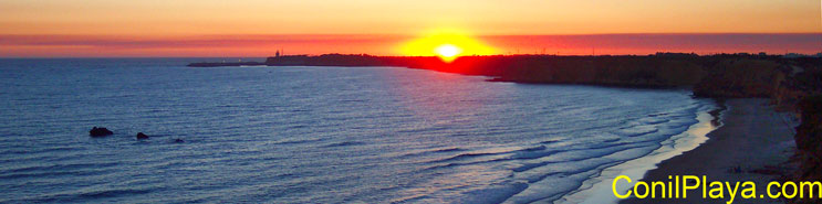 Atardecer en Conil.