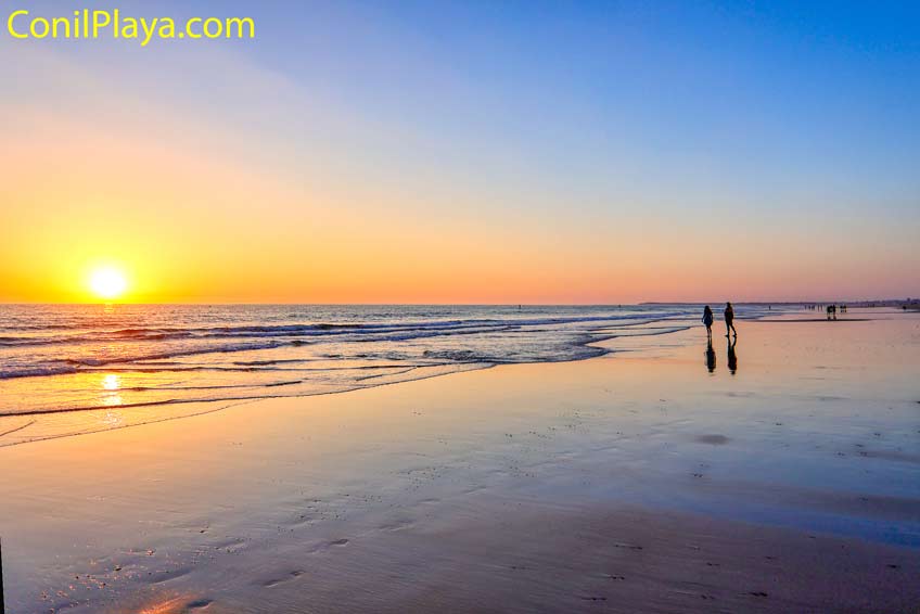 atardecer playa palmar