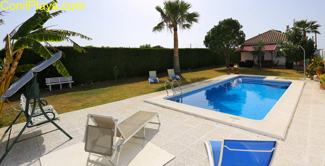 Piscina de la casa en El Palmar