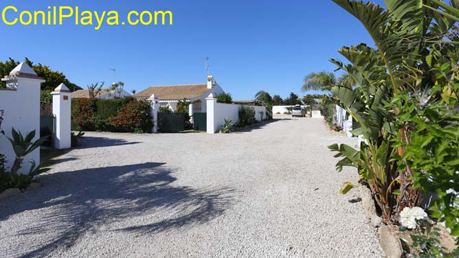 Son varias las casitas en el Palmar, todas con jardin privado.