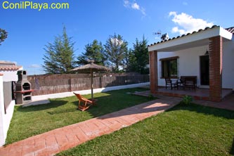 Jardín de la casa en El Palmar