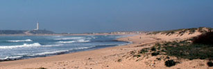 Playa de Mari Sucia o Baradero, en Los Caños de Meca, Barbate.