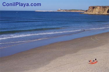 Playa de la Fuente del Gallo, a la altura del hotel Flamenco.