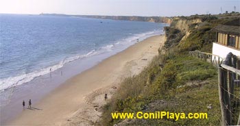 Vista de la playa desde El Roqueo.