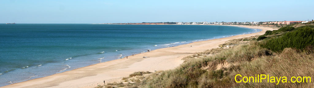 La barrosa, por la zona del Novo Sancti - Petri.