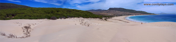 Paronámica de la playa de Bolonia.