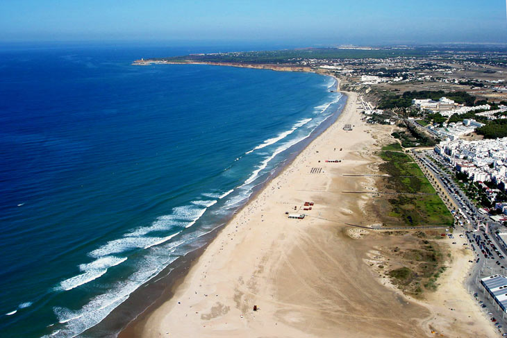 La playa de Los Bateles a vista de Pájaro.