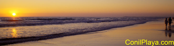 Puesta de Sol en el Palmar.