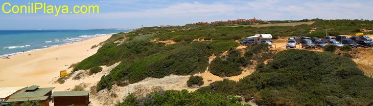 Playa de el Puerco, zona de aparcamiento