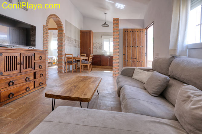 Salón de la casa en Vejer.