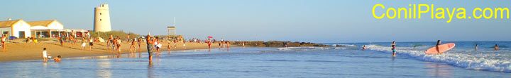 Playa de El Palmar, en la zona de Torre Nueva.