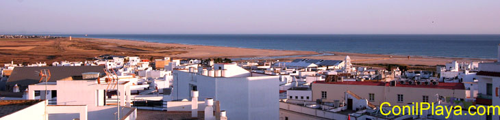 Vista de la playa de Castilnovo desde Conil