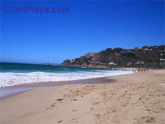 Vista del cabo de plata desde la playa de los Alemanes